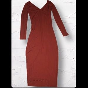 Unmarked Bodycon Long Sleeved Dress